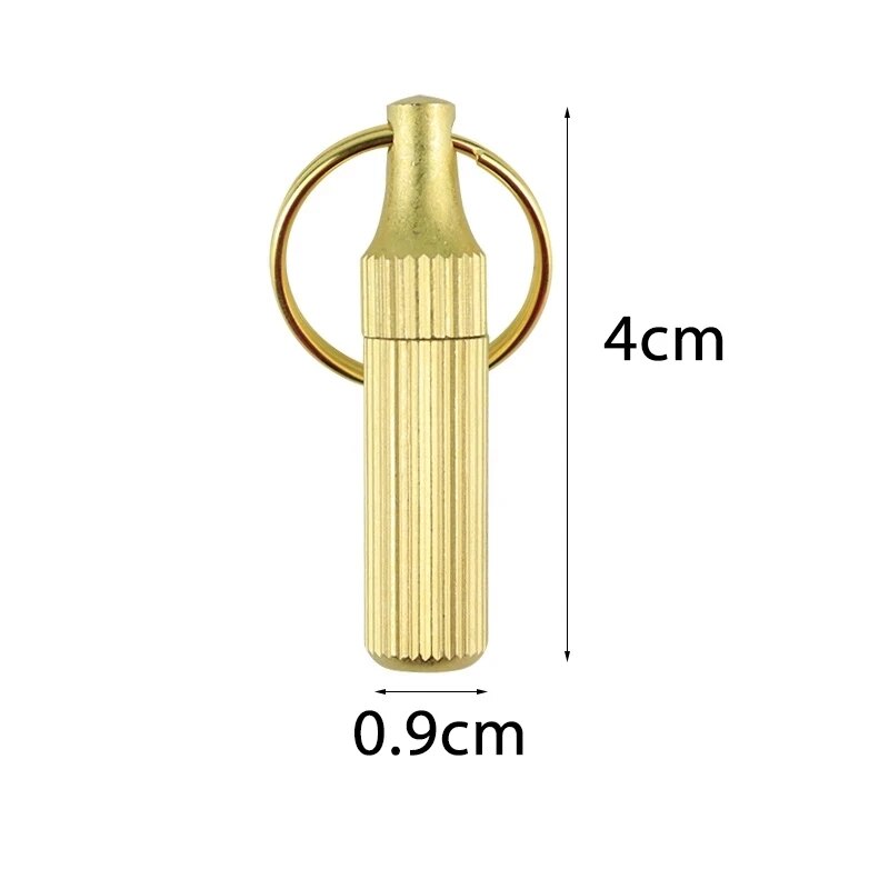 1PCS Mini Brass Capsule Pocket Knife