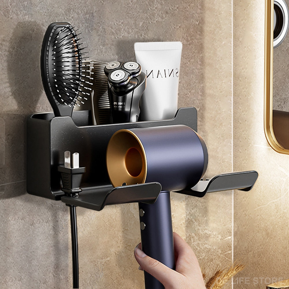 Wall Mounted Hair Dryer Holder