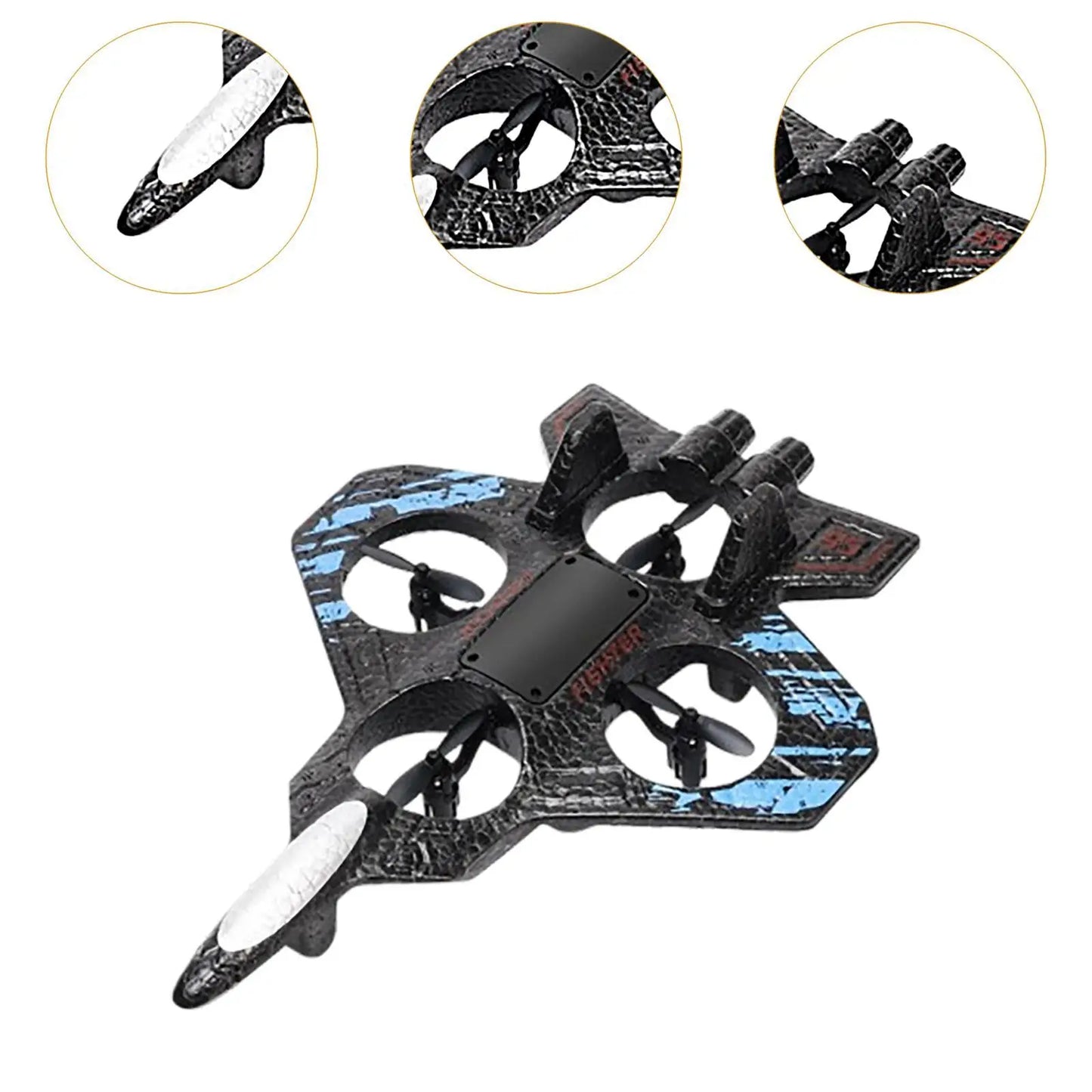 Remote Control Portable Airplane Drop Resistant for Kids Boys