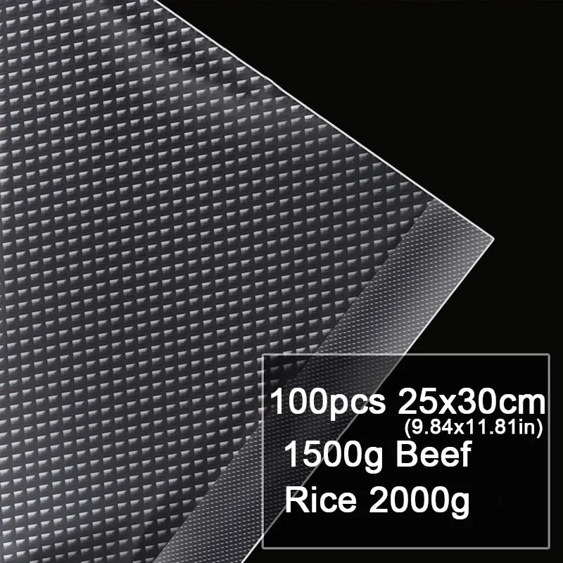 100pcs Food Vacuum Sealer Bags for Sous Vide Food