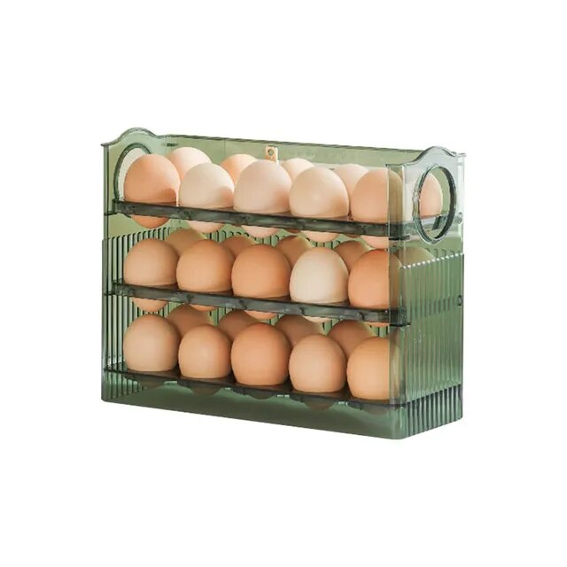 Large Capacity Egg Holder for Refrigerator, Egg Storage Box for Fridge