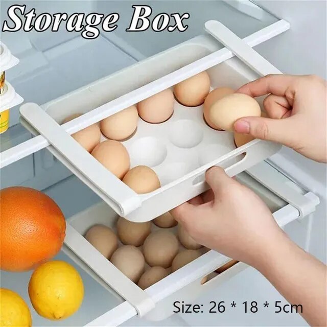 Large Capacity Egg Holder for Refrigerator, Egg Storage Box for Fridge