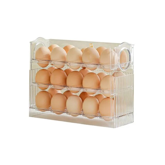 Large Capacity Egg Holder for Refrigerator, Egg Storage Box for Fridge