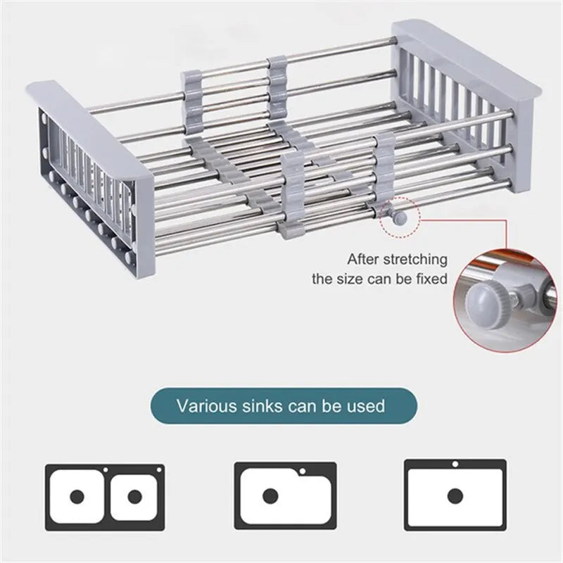 Adjustable Drain Rack Stainless