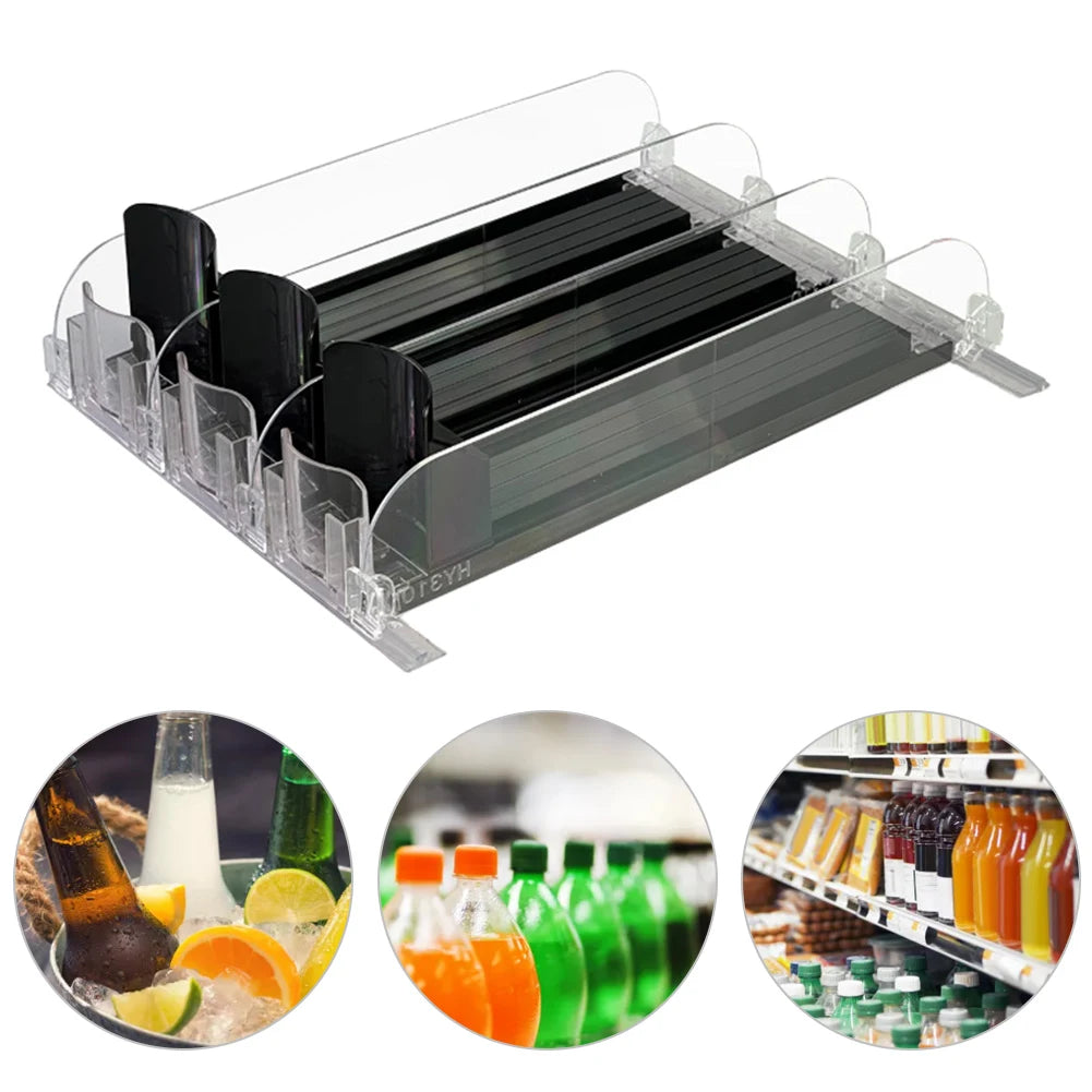 Drink Organizer Dispenser Spring Push Beverage