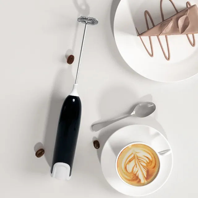 Electric Milk Frother Kitchen Drink Foamer Mixer Stirrer Coffee Cappuccino Creamer Whisk Frothy Blend Egg Beater