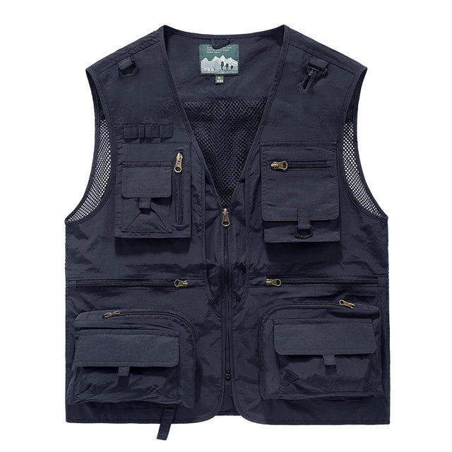 Multi-Pocket Vest for Men's