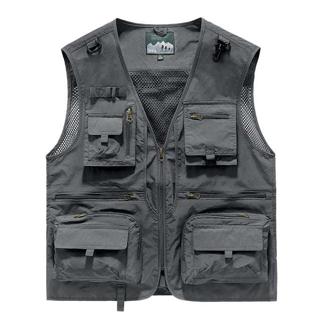 Multi-Pocket Vest for Men's