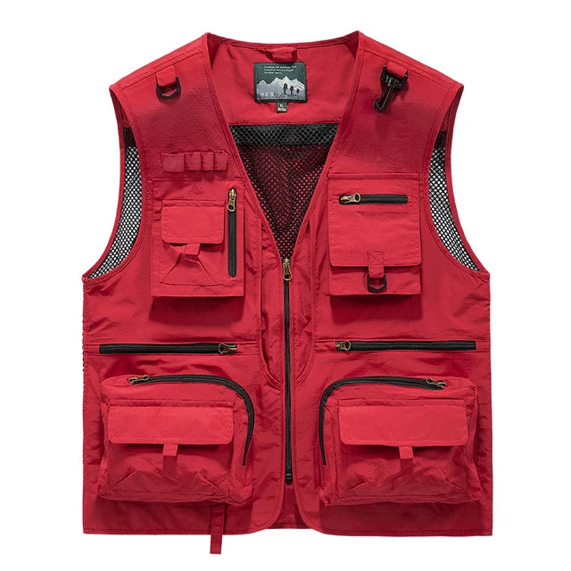 Multi-Pocket Vest for Men's