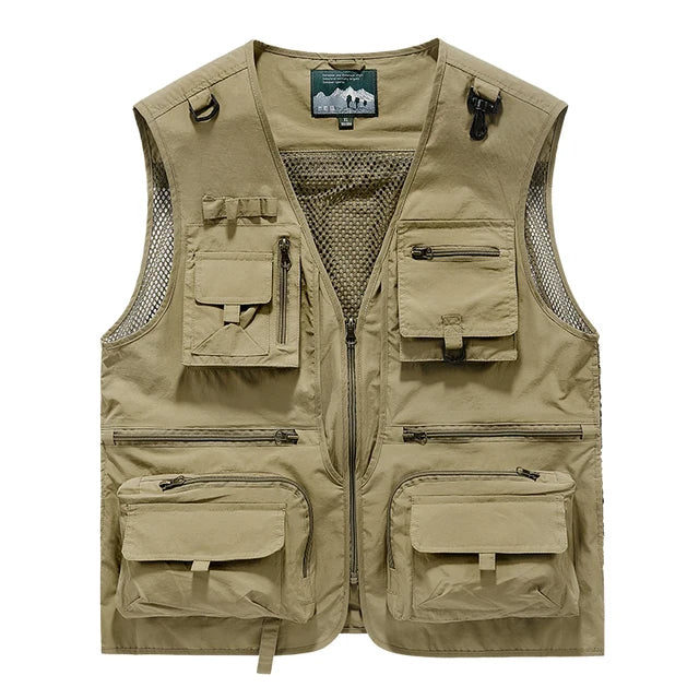 Multi-Pocket Vest for Men's
