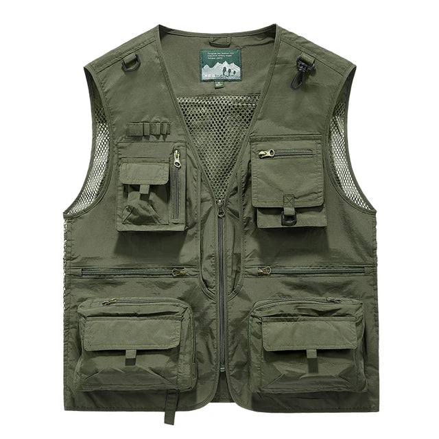 Multi-Pocket Vest for Men's