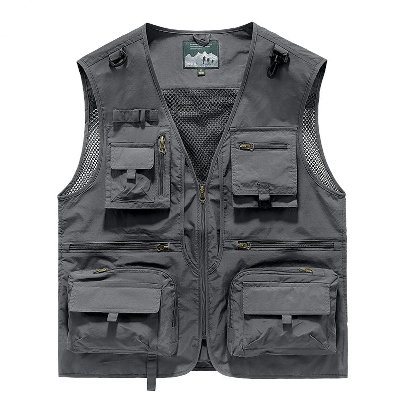 Multi-Pocket Vest for Men's