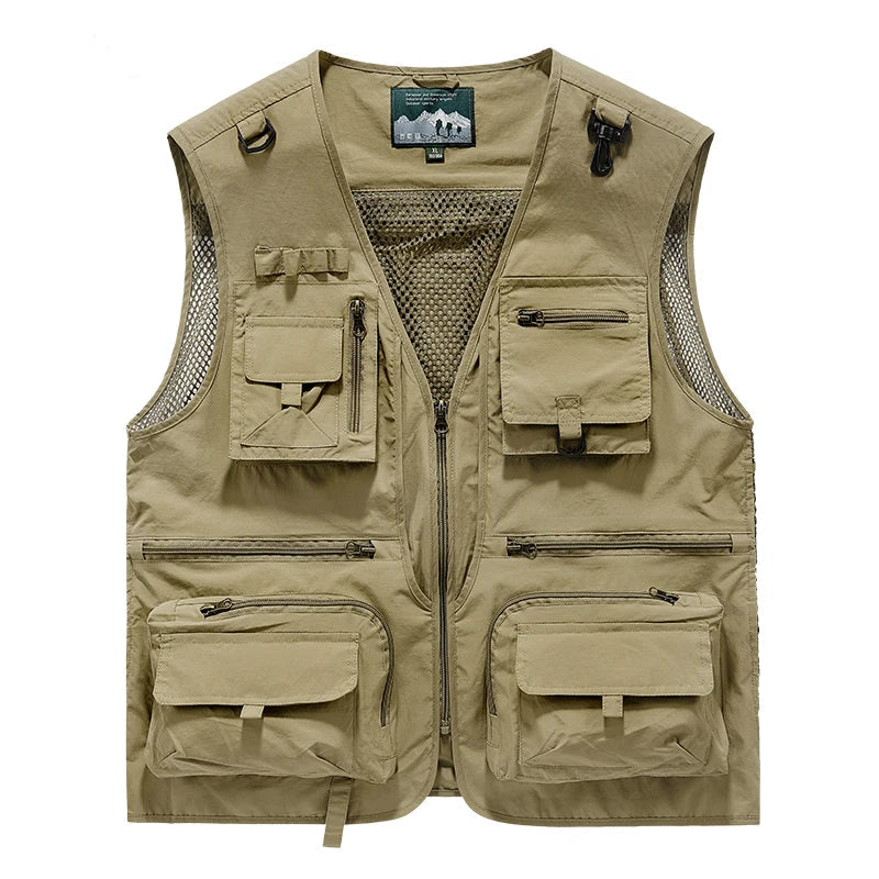 Multi-Pocket Vest for Men's