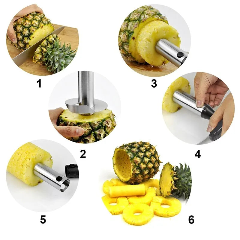 Pineapple Slicer Peeler Cutter Knife Stainless Steel