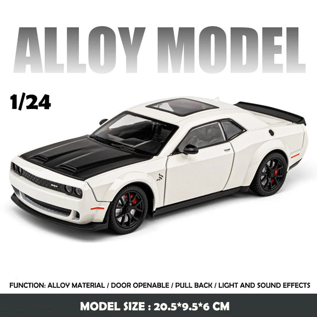 Dodge Challenger Hellcat Car Model With Sound and Light