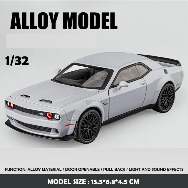 Dodge Challenger Hellcat Car Model With Sound and Light