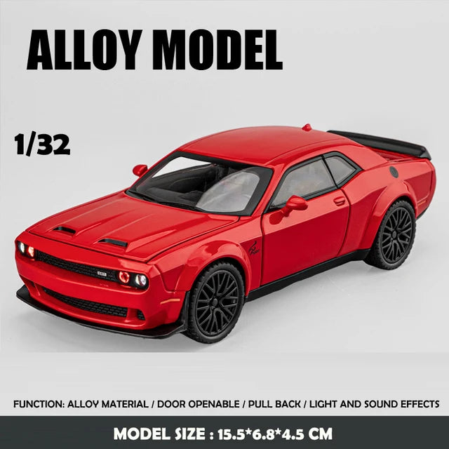 Dodge Challenger Hellcat Car Model With Sound and Light