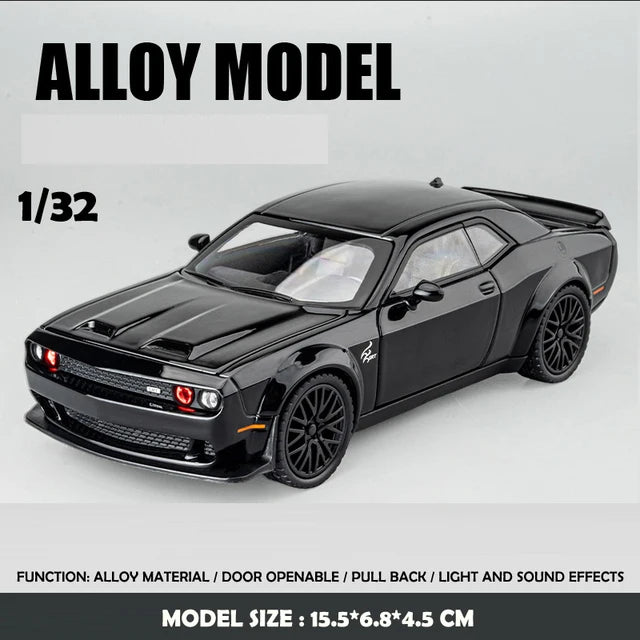 Dodge Challenger Hellcat Car Model With Sound and Light