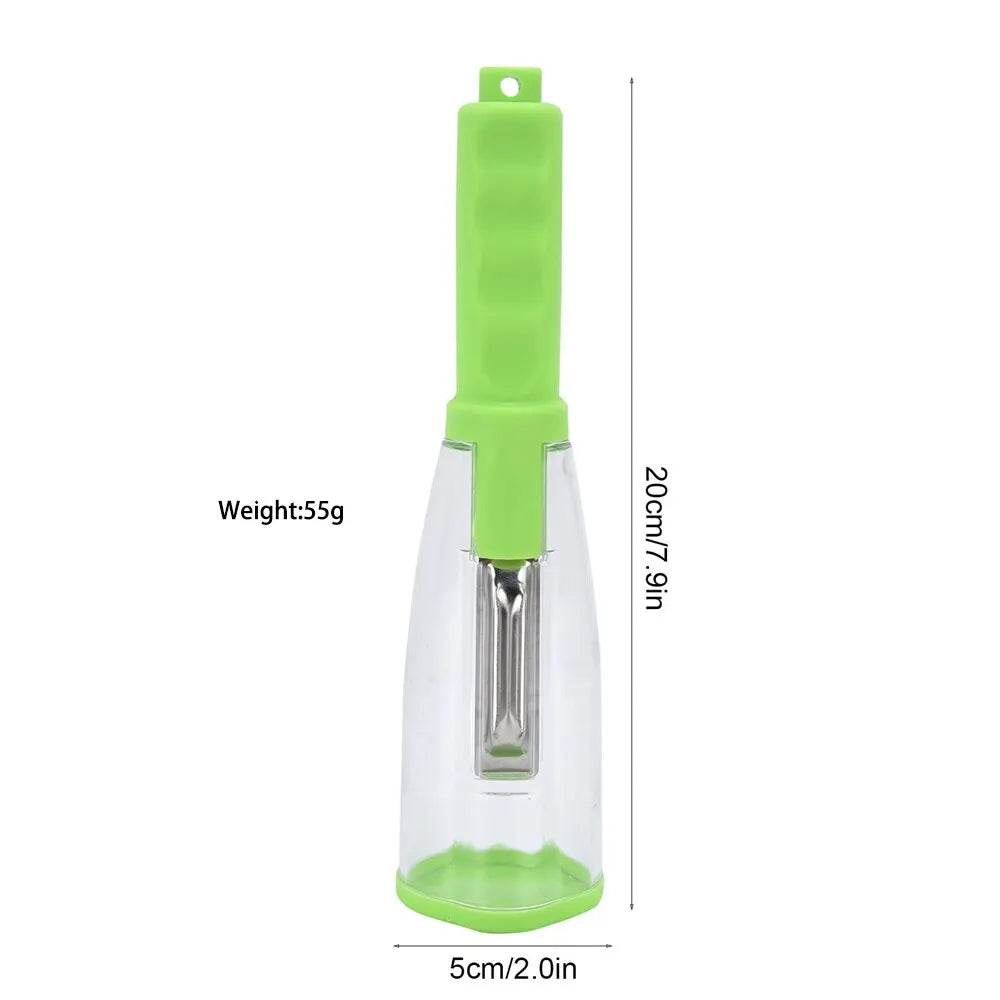 Vegetable Peeler with Container Stainless Steel